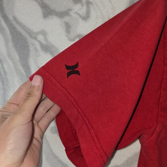 Y2K Hurley Kids T-Shirt Red Size L - Picture 9 of 12